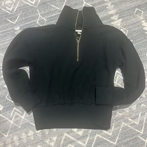 a new day Black Half-Zip Sweater
